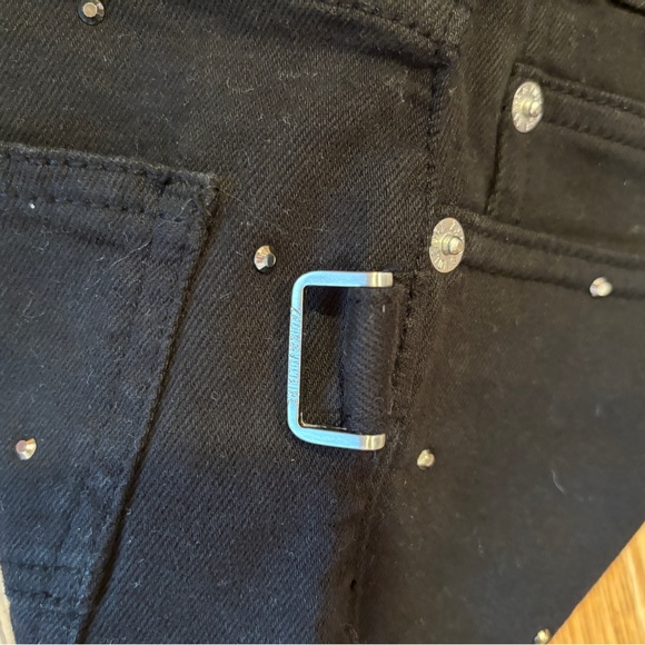 Zadig & Voltaire NWOT Storm Strass Crystal  Embellished Denim Shorts Sz 4 - Picture 6 of 7